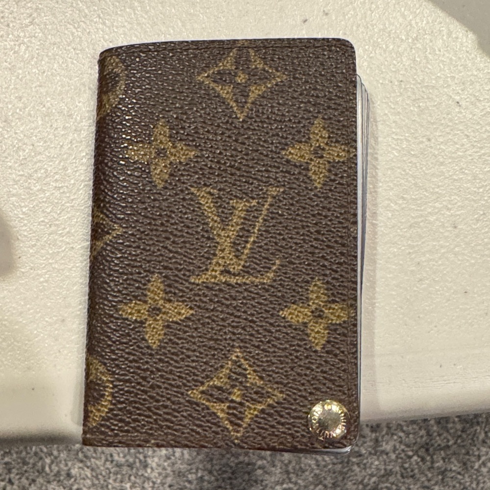 Louis Vuitton Brown and Gold Monogram Card Holder